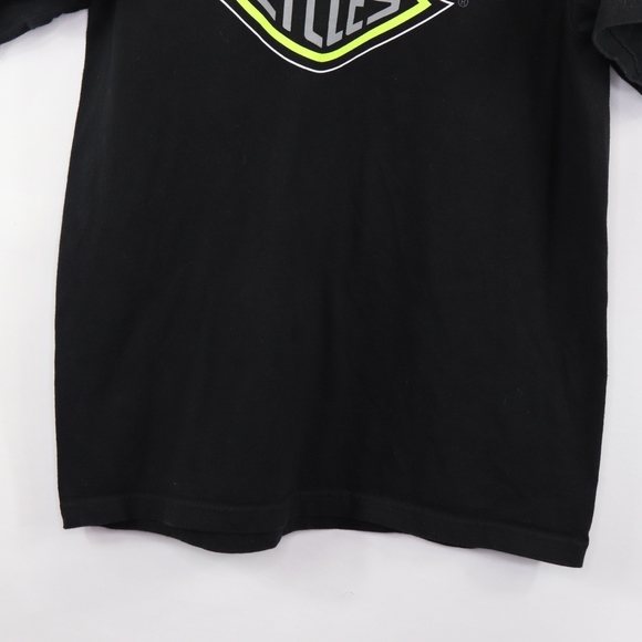 Harley Davidson Mens Medium Big Logo T Shirt Black - Picture 3 of 8